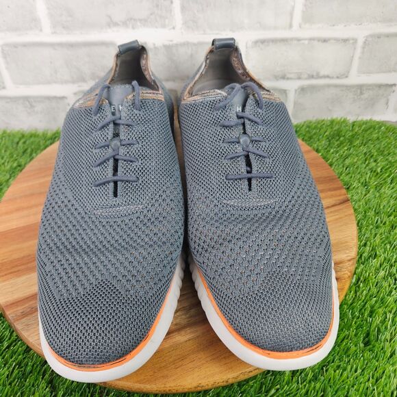 Cole Haan Zerogrand Shoes Mens Size 13 M Gray Stitchlite Oxford Lace Up C31910 main image 8